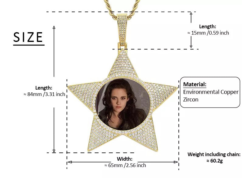 Star Photo Pendant