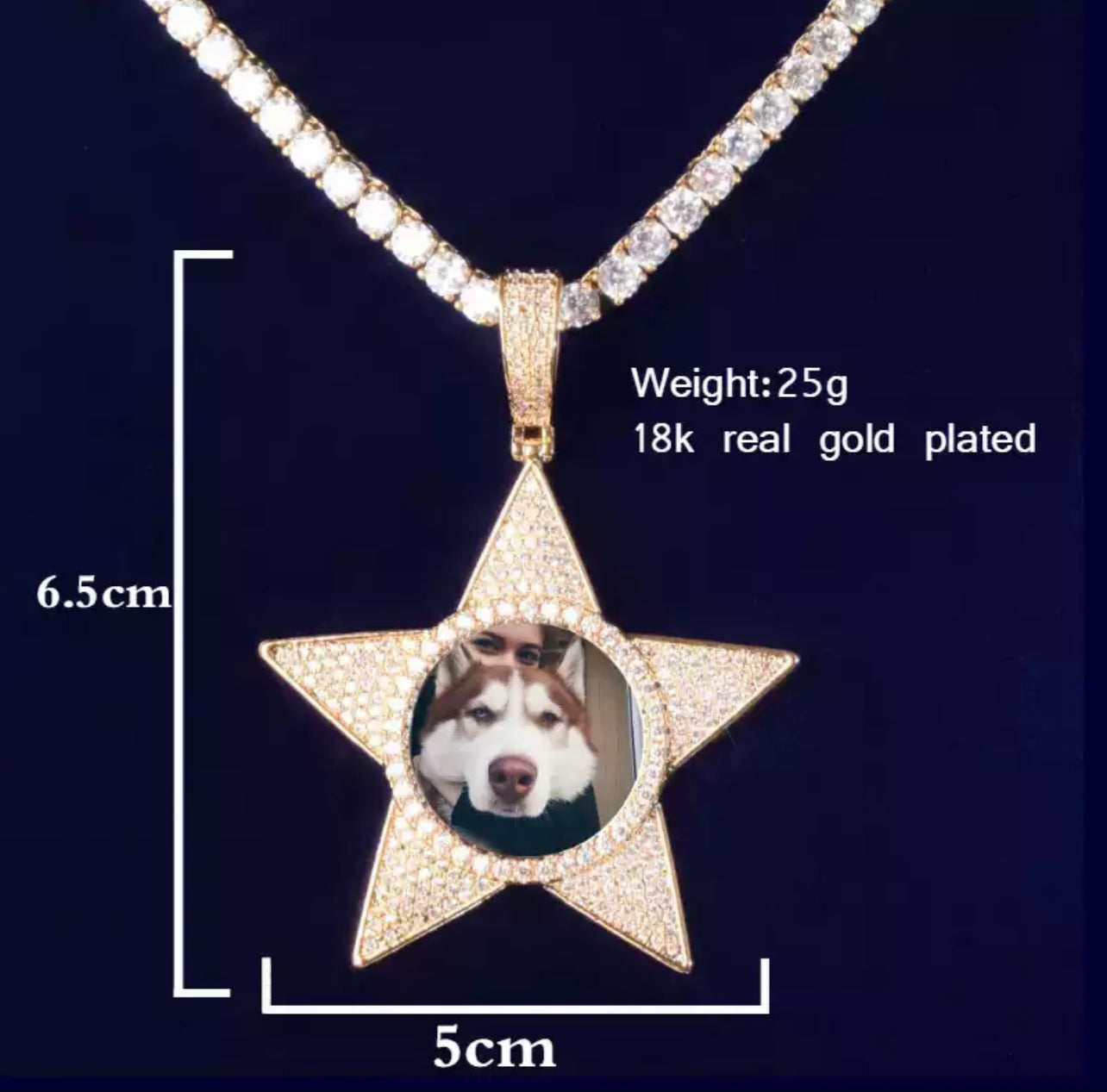 Star Photo Pendant