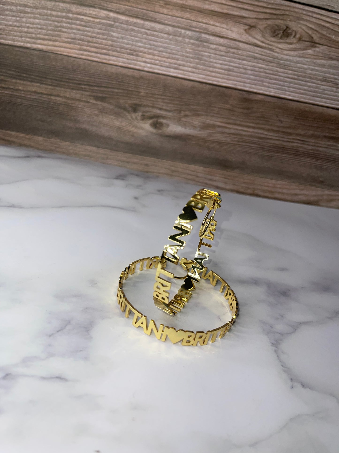 Hoop Name Earrings