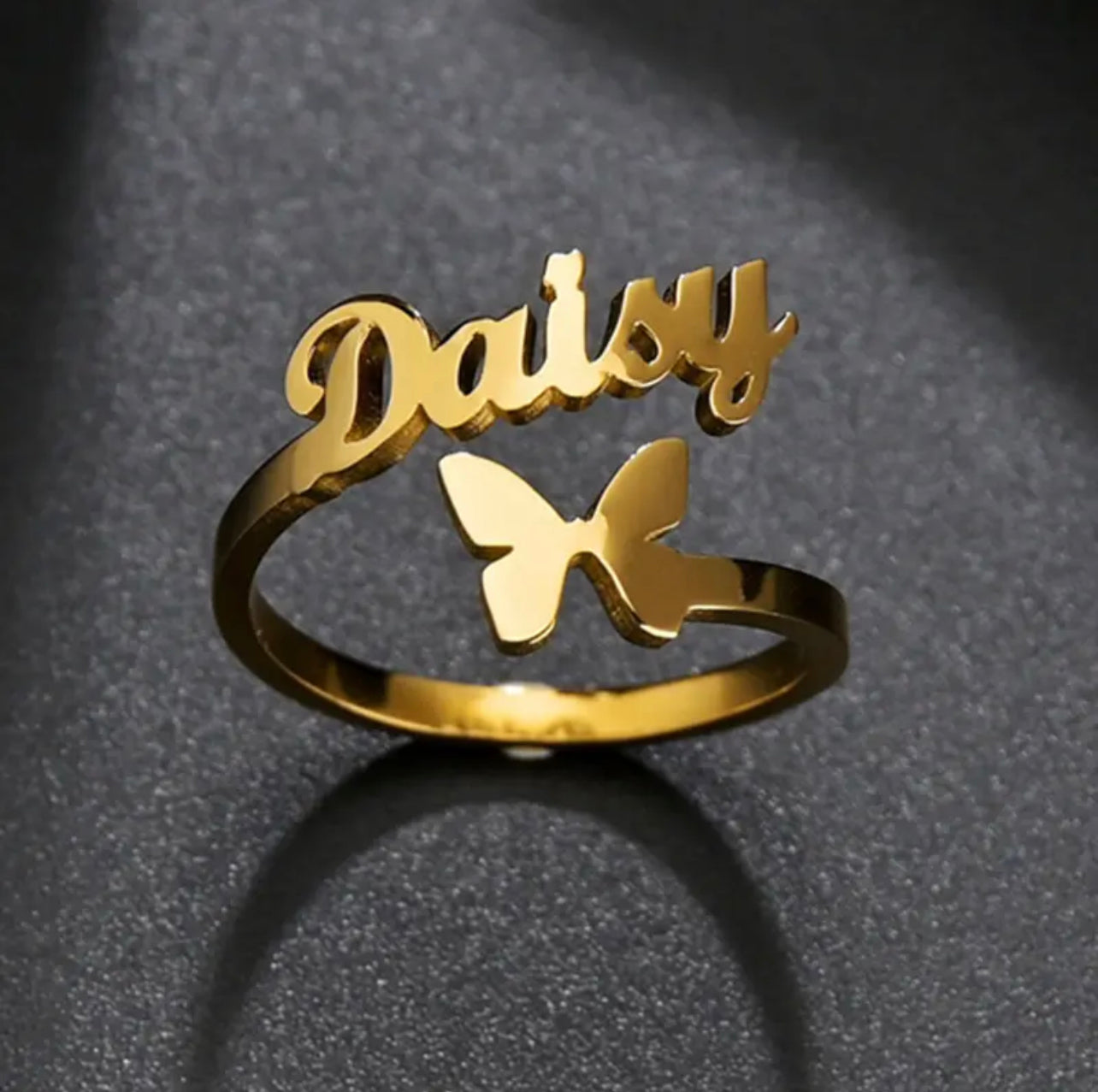 Butterfly Name Ring