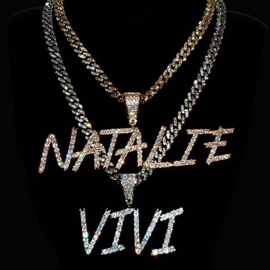 Iced Out Cuban Name Necklace