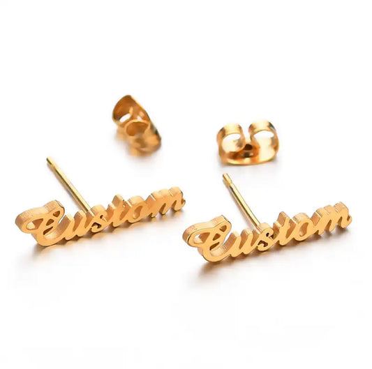 Custom Name Post Earring