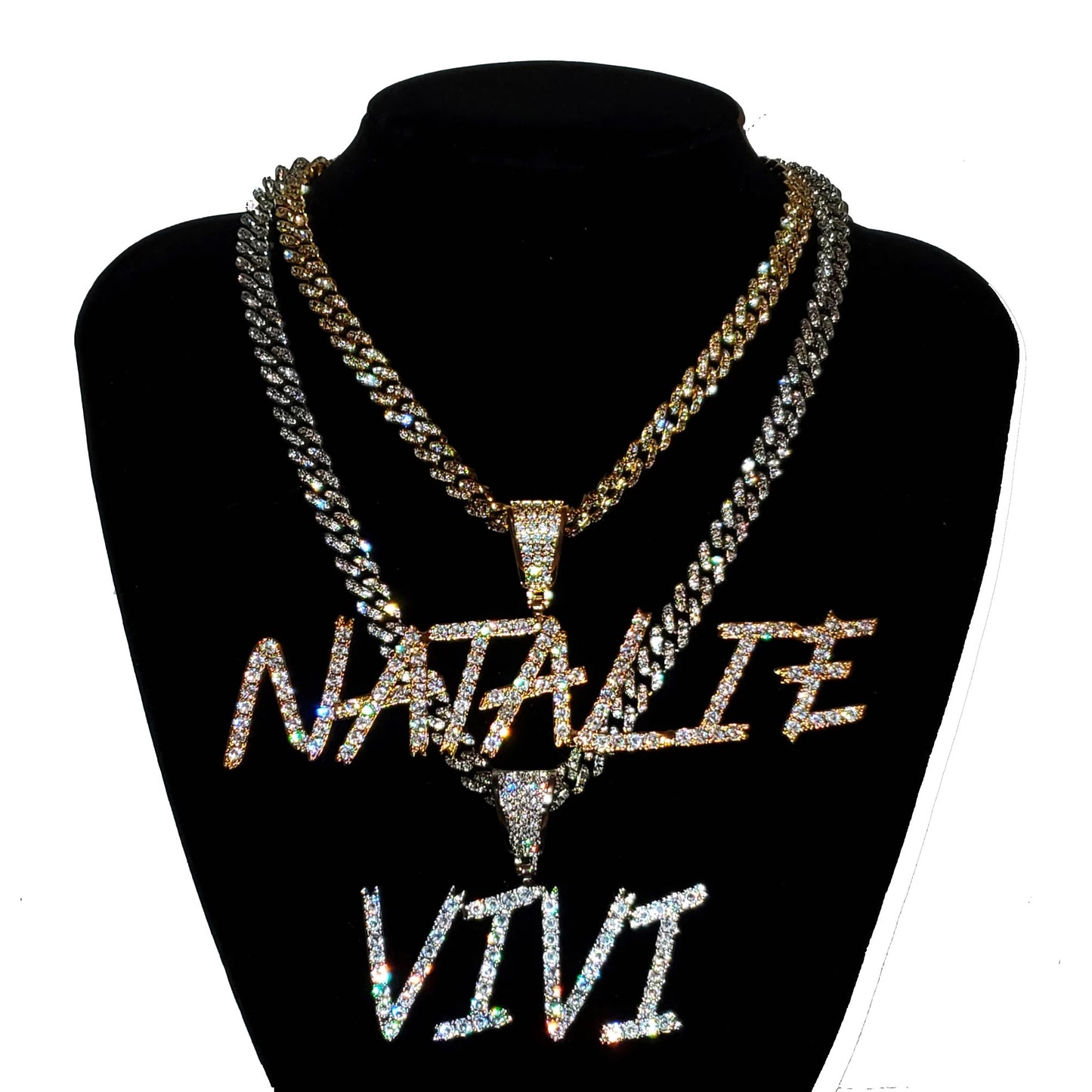 Iced Out Cuban Name Necklace